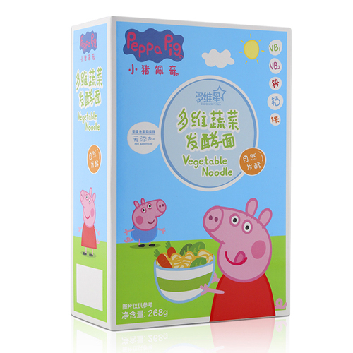 小猪佩奇Peppa Pig儿童辅食多维蔬菜宝宝儿童营养面条268g
