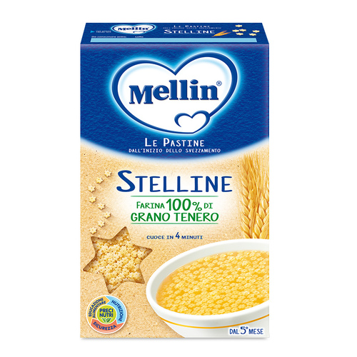 意大利进口 美林 MELLIN 星形颗粒意面 320g/盒 细颗粒易咀嚼好